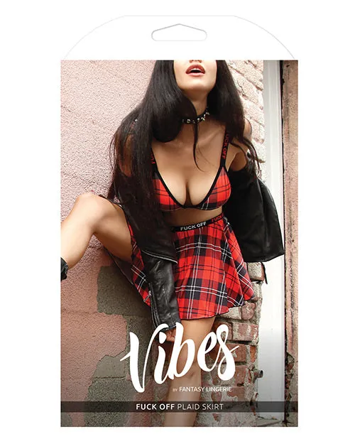 Vibrators Vibes By Fantasy Lingerie Vibes FUCK OFF Skirt Plaid SM Vibrators Vibes By Fantasy Lingerie Vibes FUCK OFF Skirt Plaid SM