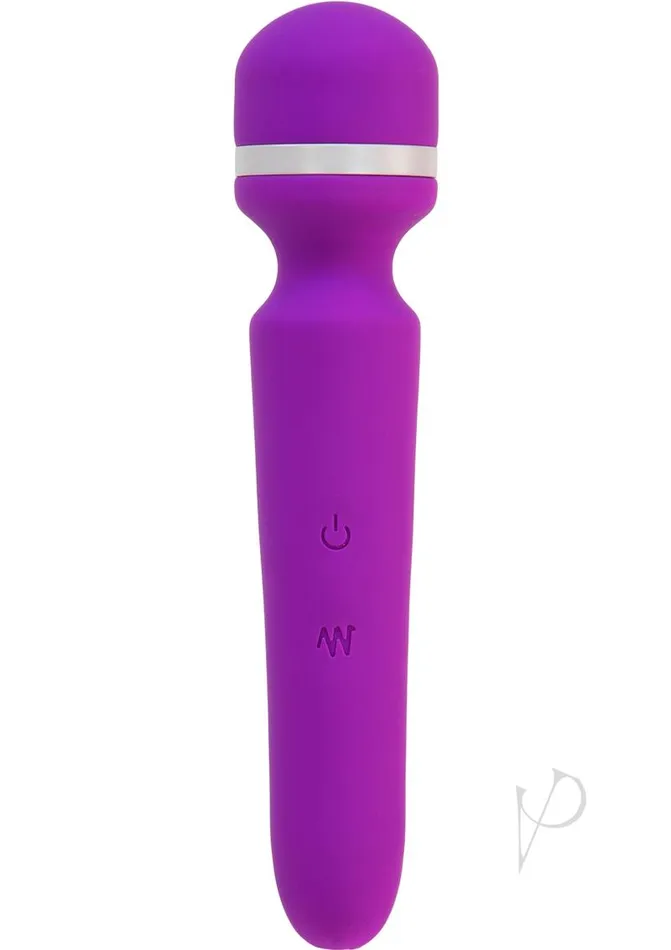 Vibrators Wonderlust Destiny Silicone Rechargeable Wand Massager Purple Wonderlust