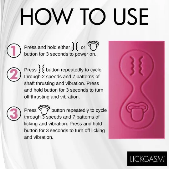 Vibrators XR Brand Tease and Please Thrusting and Licking Vibrator