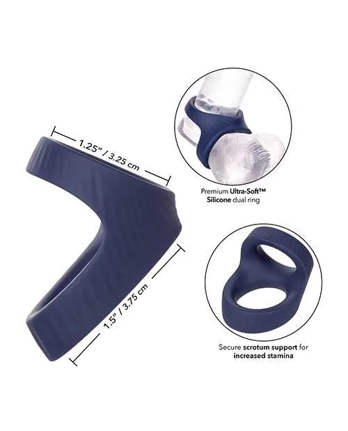 Viceroy Male Sex Toys Viceroy Max Dual Ring Silicone Cock Ring Blue Viceroy Male Sex Toys Viceroy Max Dual Ring Silicone Cock Ring Blue