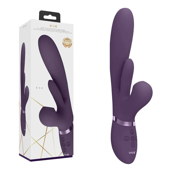 Vive Ena Thrusting Vibrator Air Stimulator Shots Toys Vibrators