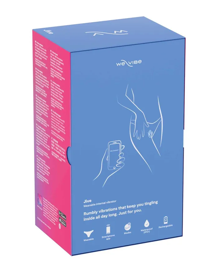 We Vibe Vibrators WeVibe Jive Silicone Rechargeable Remote Control Wearable GSpot Vibrator Blue We Vibe Vibrators WeVibe Jive Silicone Rechargeable Remote Control Wearable GSpot Vibrator Blue