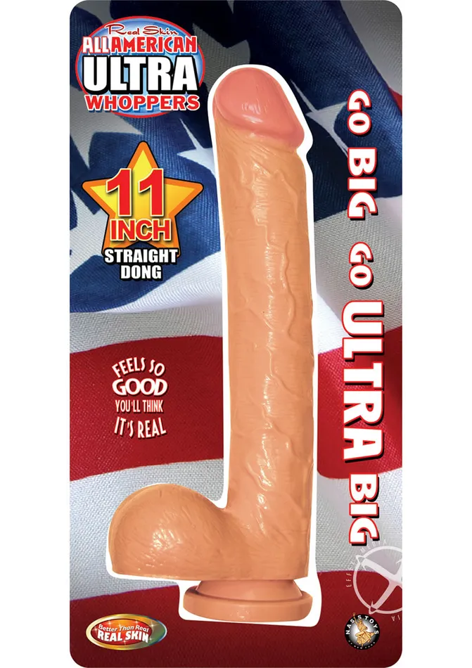 Whoppers All American Ultra Whoppers Straight Dildo 11in Vanilla Dildos
