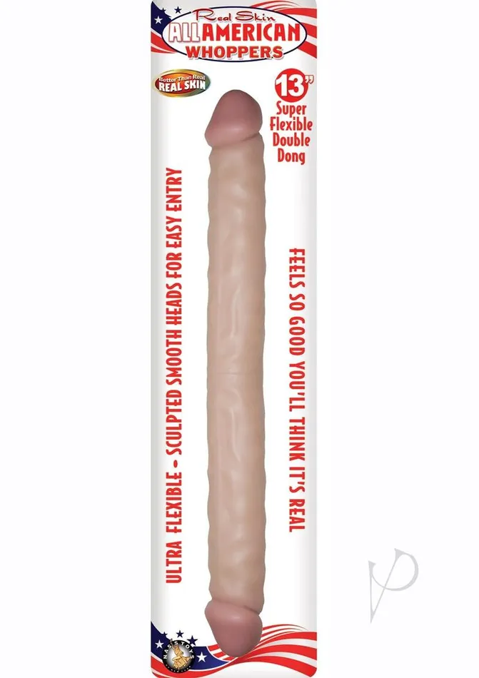 Whoppers Dildos Real Skin All American Whoppers Double Dildo Dildo 13in Vanilla Whoppers Dildos Real Skin All American Whoppers Double Dildo Dildo 13in Vanilla