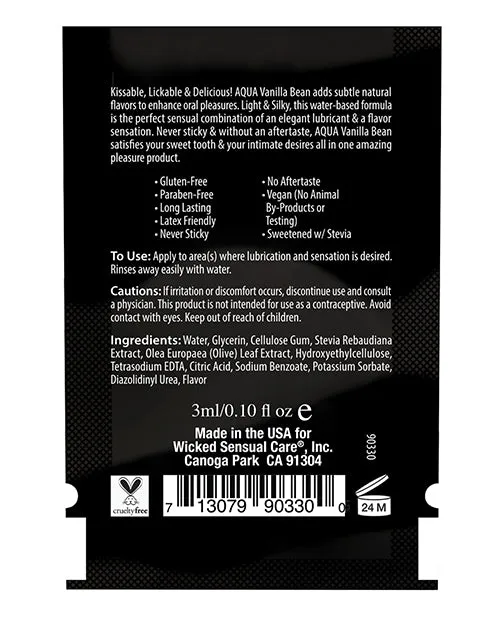 Wicked Sensual Care Water Based Lubricant 1 oz Vanilla Bean Wicked Sensual Care Dildos Wicked Sensual Care Water Based Lubricant 1 oz Vanilla Bean Wicked Sensual Care Dildos
