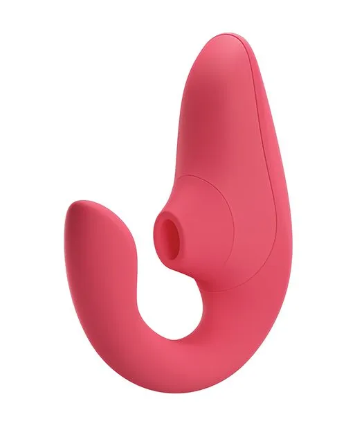 Womanizer Female Sex Toys Womanizer Blend Rechargeable Silicone Vibrator with Clitoral Stimulator Vibrant Rose