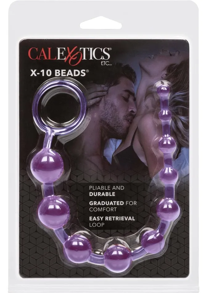 X 10 Anal Beads Purple Beads Anal
