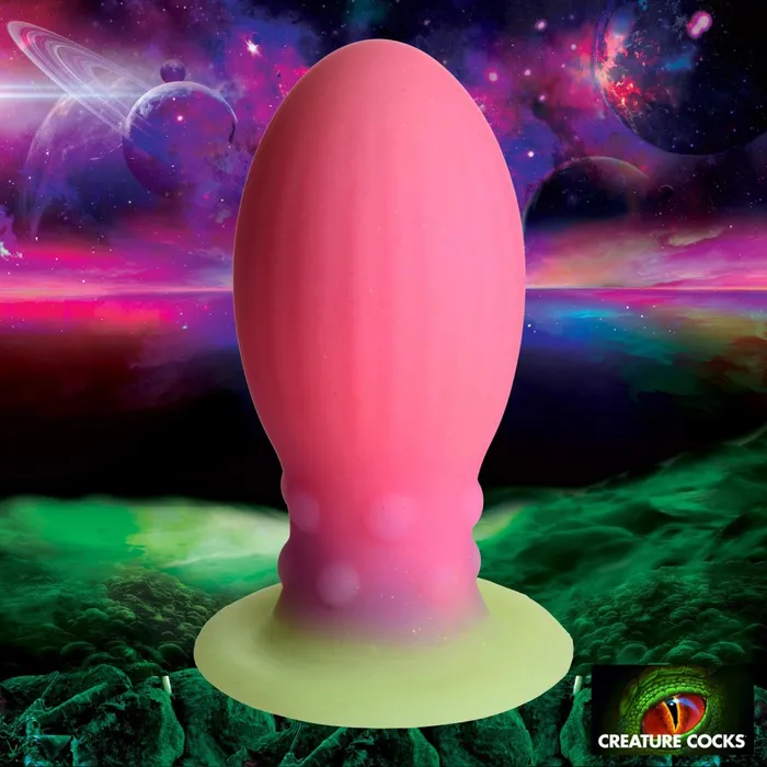 XR Brand Female Sex Toys Xeno Egg Glow in the Dark Silicone Egg Large
