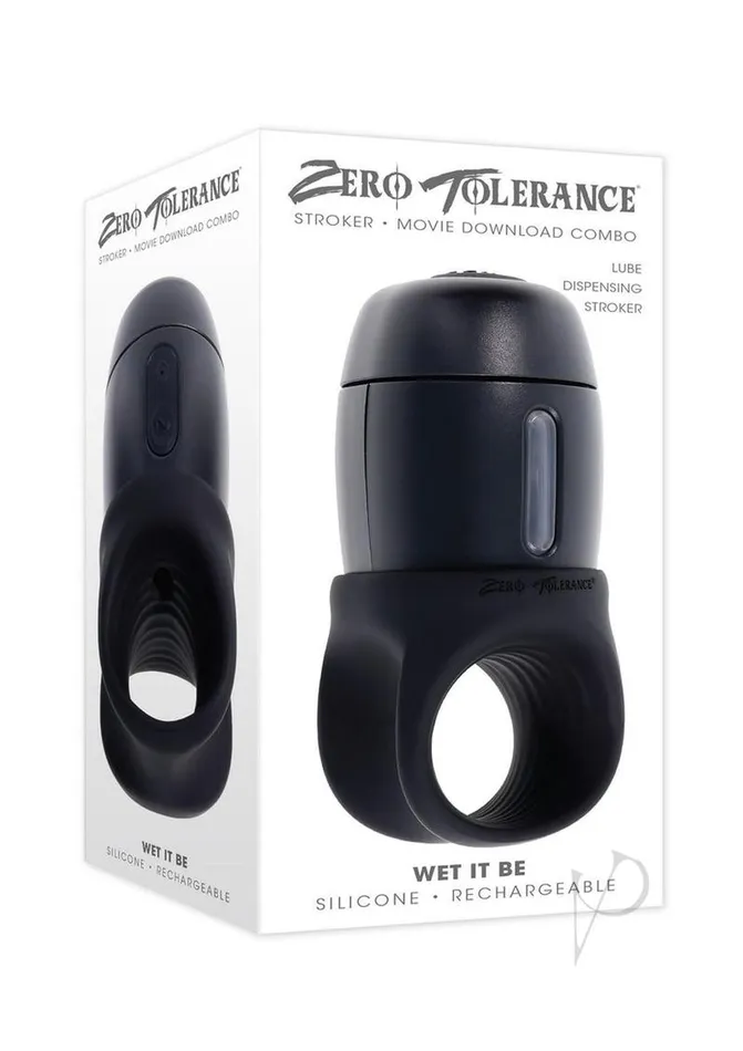 Zero Tolerance Zero Tolerance Wet it Be Rechargeable Silicone Self Lubricating Stroker Black Anal Zero Tolerance Zero Tolerance Wet it Be Rechargeable Silicone Self Lubricating Stroker Black Anal